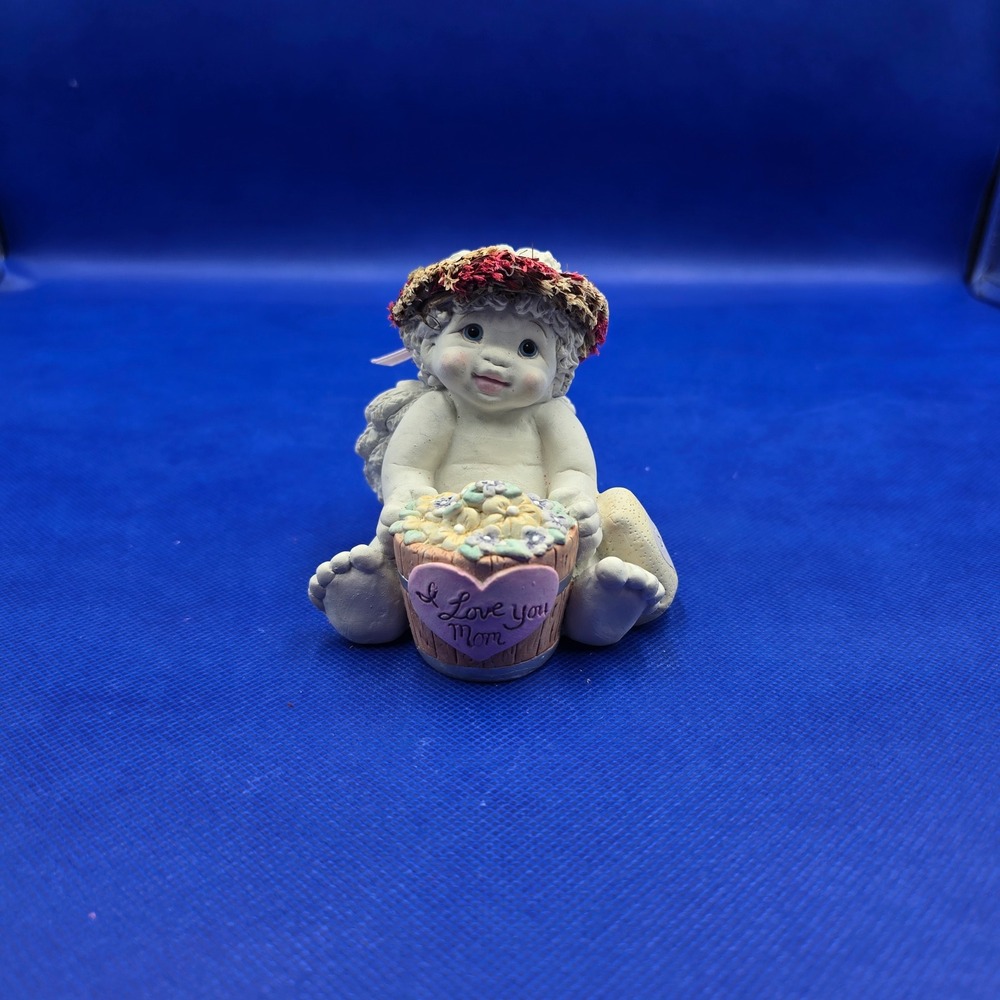 Dreamsicles I Love You Mom Angel Cherub‎ Figurine 10706 Kristin 2000 Vintage y2k